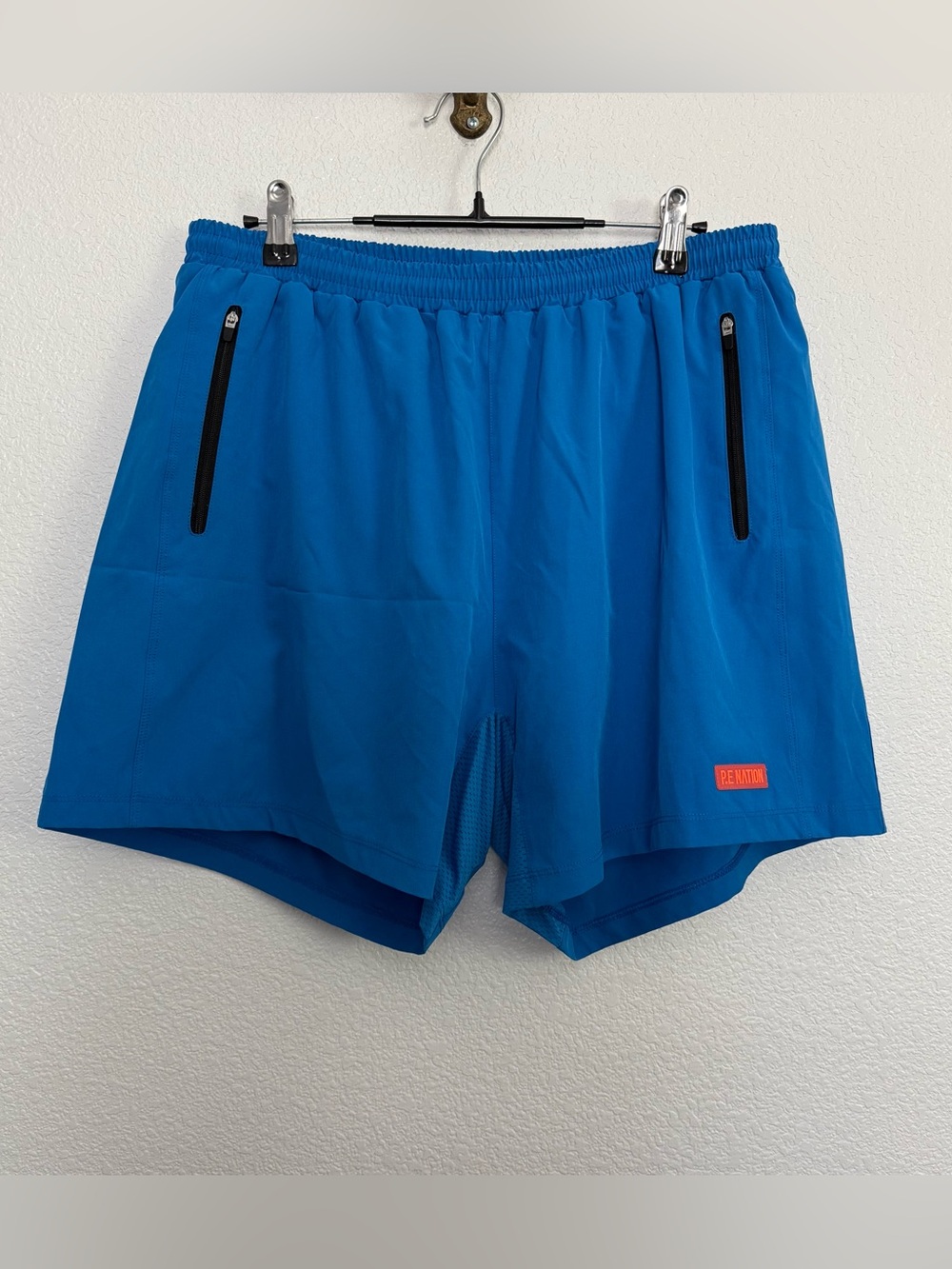 P.E Nation Men’s Activewear Shorts in Blue Large